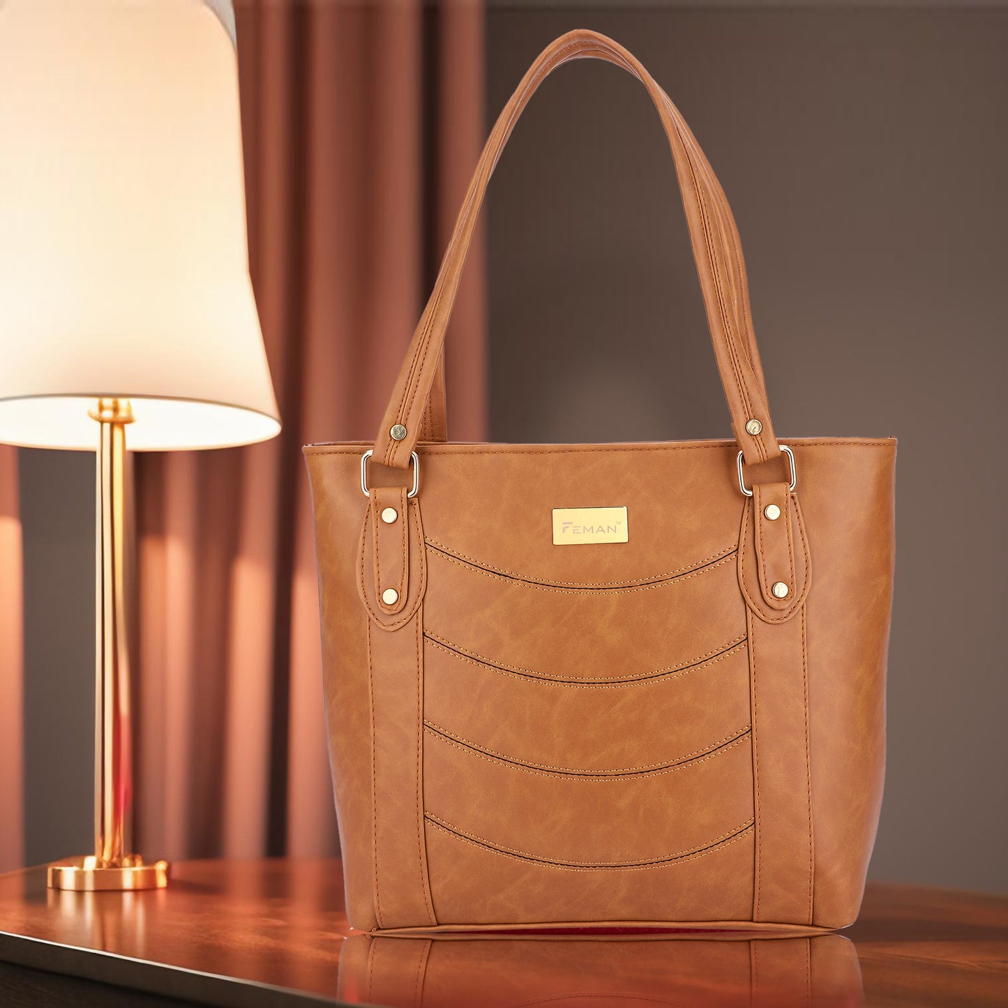 Feman Urban Ease Tote Bags - Tan