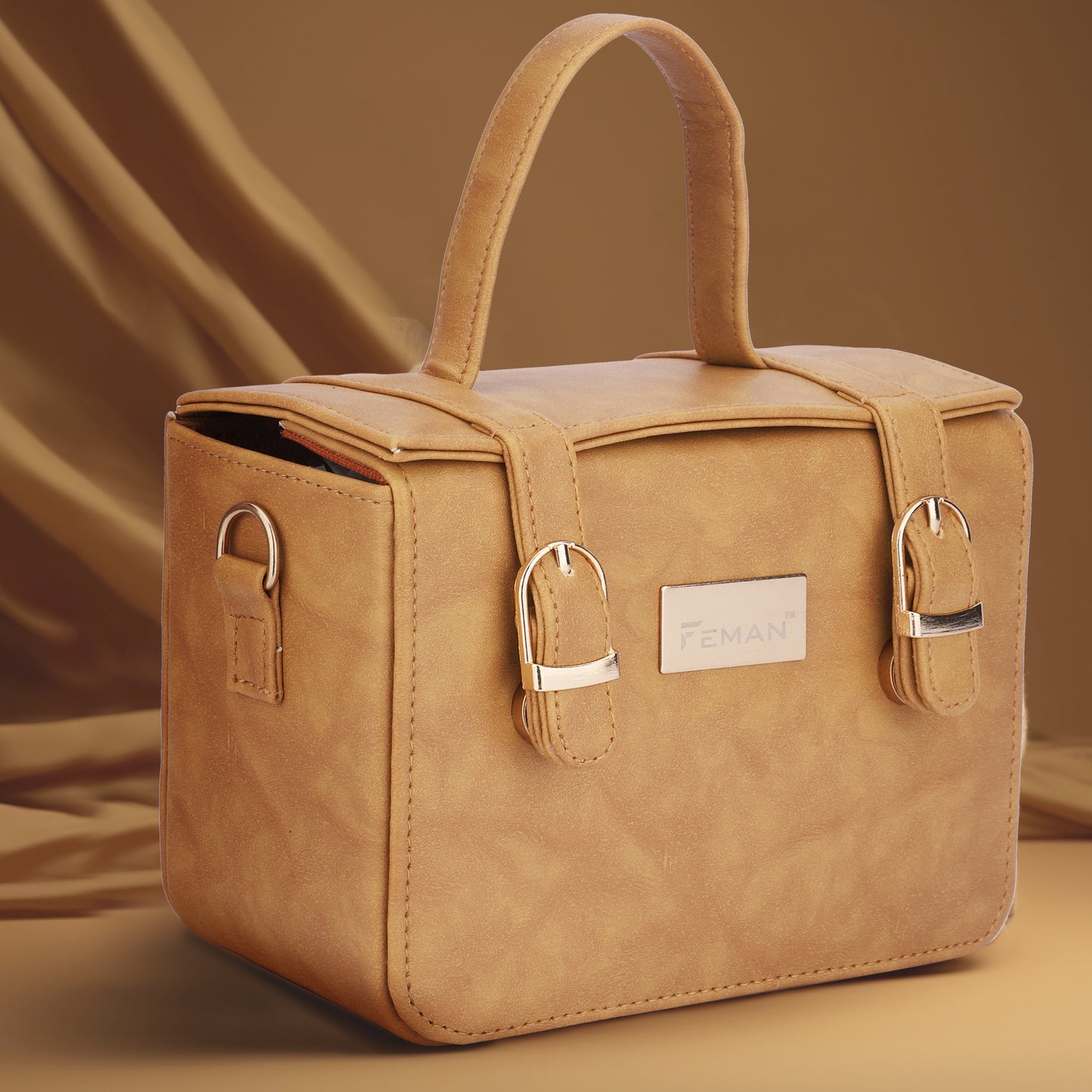 Feman Sling Pack Sling Bags - L Brown