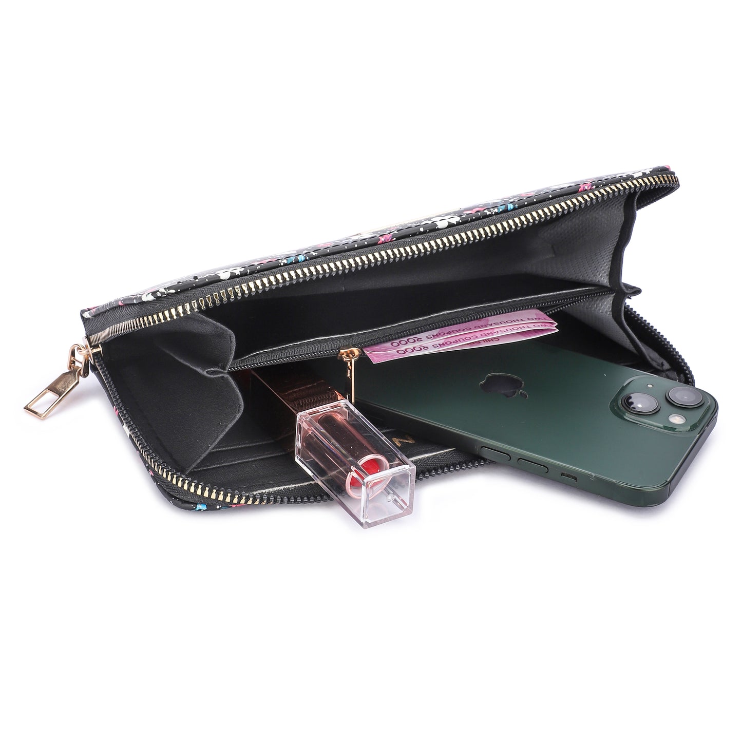Feman Blossom Shower Wallets - Black
