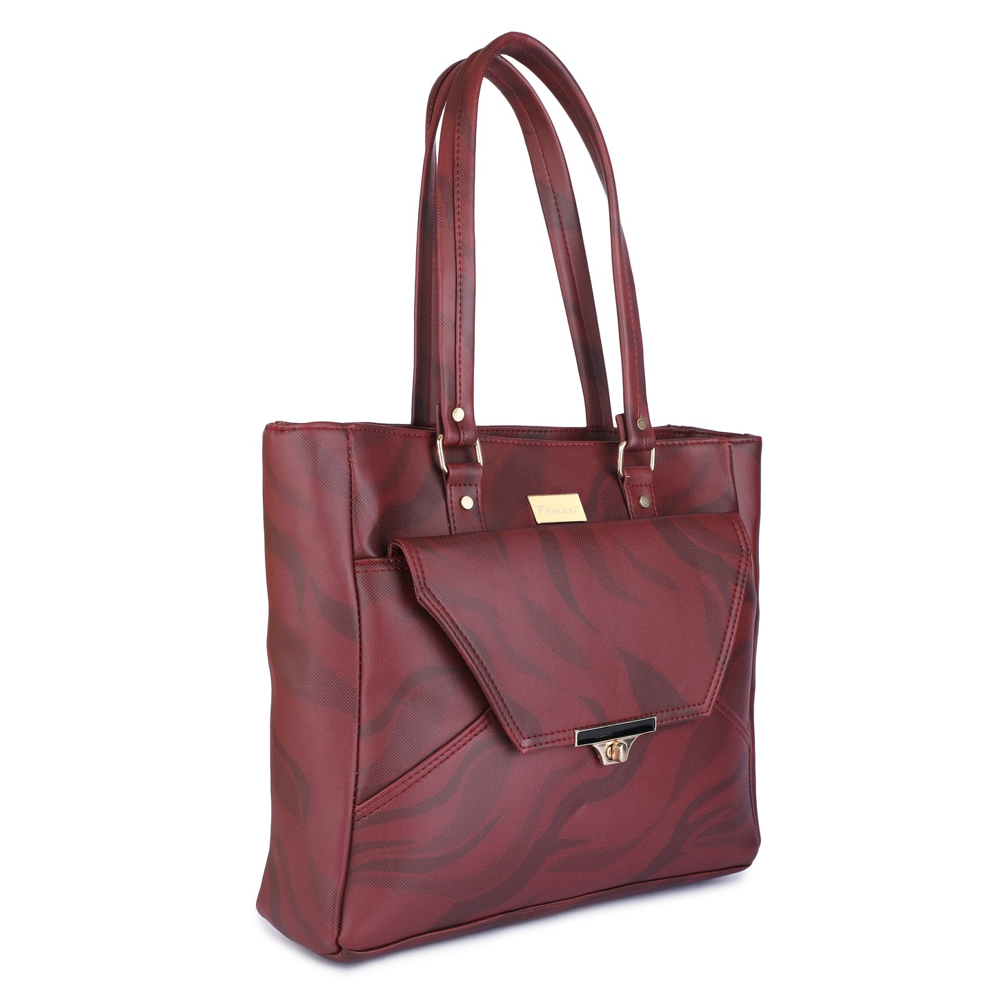 Feman City Delight Tote Bags - Maroon