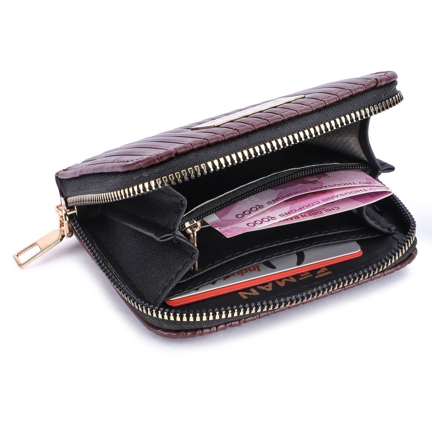 Feman Pixie Pocket Wallets - D Brown