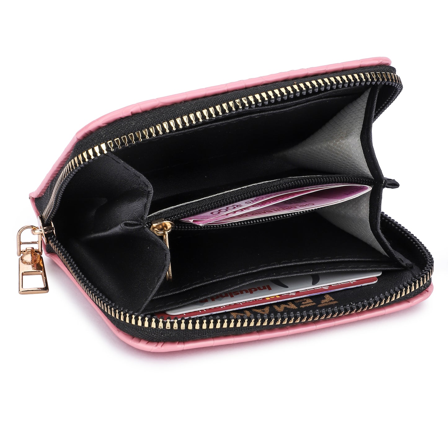 Feman Dazzle Drop Wallets- Pink