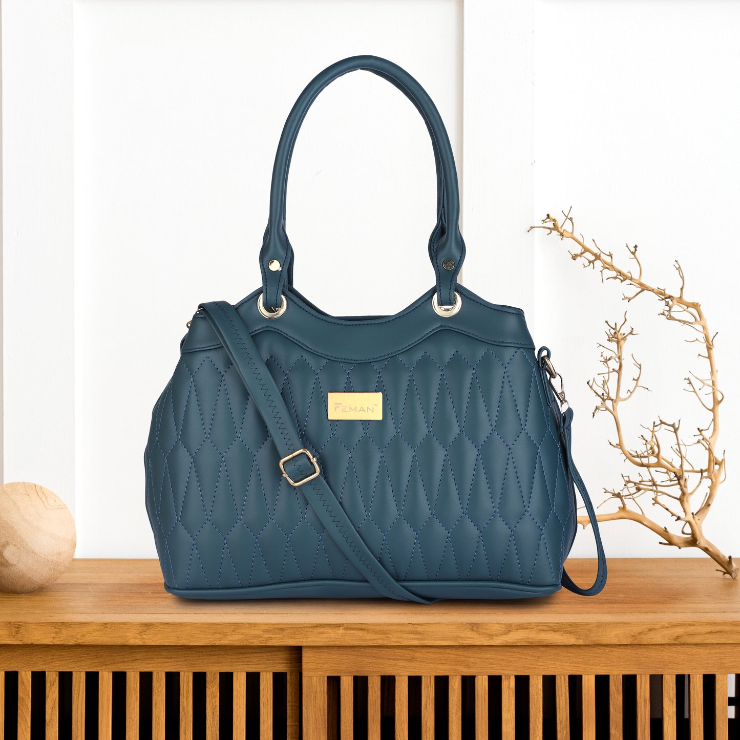 Feman Weekend Thrill Satchels - D Blue